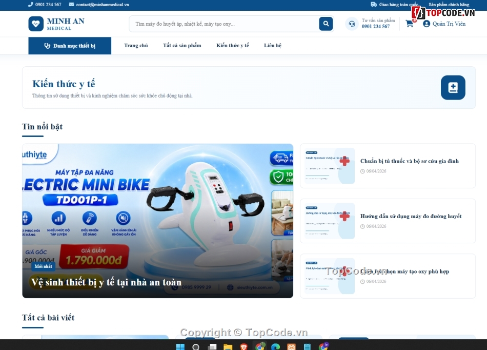 website,web dụng cụ y tế,web bán dụng cụ